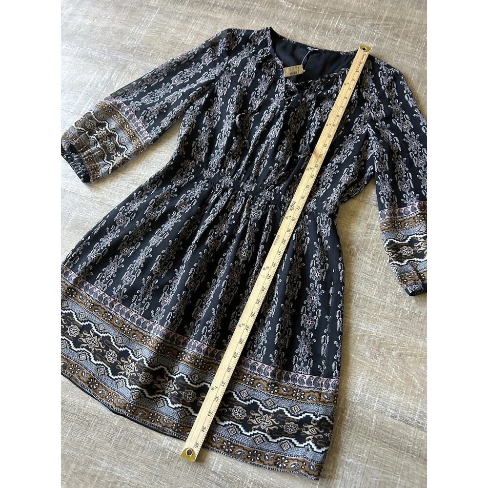 Madewell Floral Lace Up Mini Dress Womens Size 8 NWT Boho Peasant Cottagecore - Picture 9 of 14